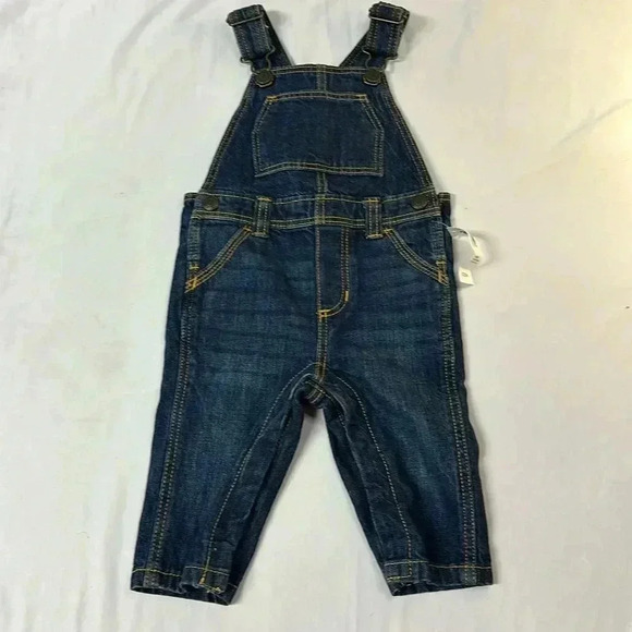 Old Navy - NWT - Denim overalls. Size 6-12 months - Picture 1 of 3